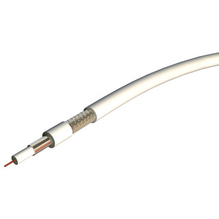 COAX 11dB 75OHMS PVC BLANC INT