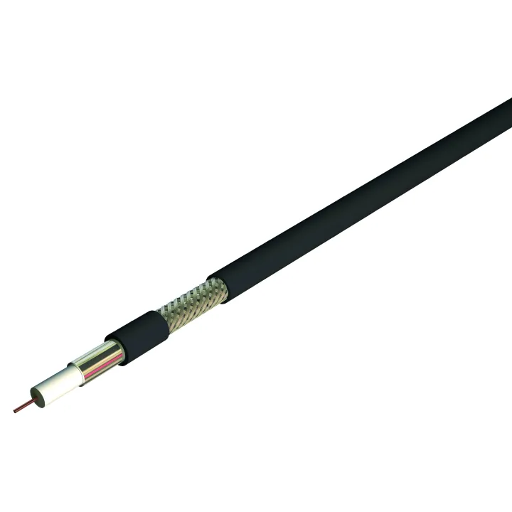 Câble Coax 17Db 75Ohms Pe Noir Ext Classe A Bc100M