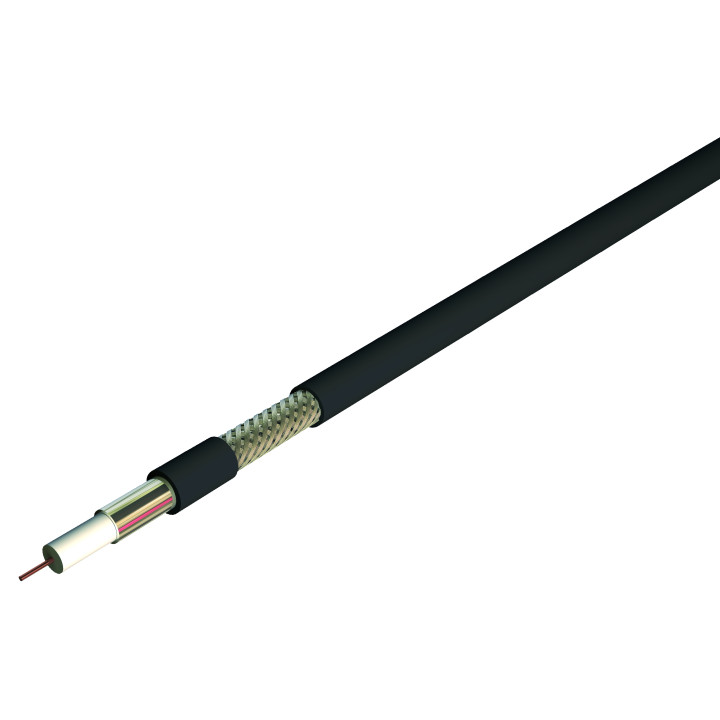 COAX 17dB 75OHMS PE NOIR EXT