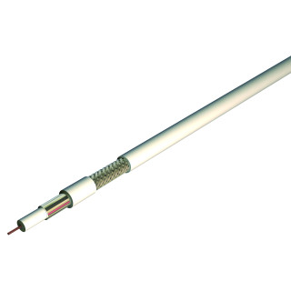 COAX 17dB 75OHMS PVC BLANC INT