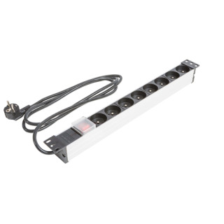 Bloc Alimentation Alu 8 Prises + Inter Equip Interrupteur Protege