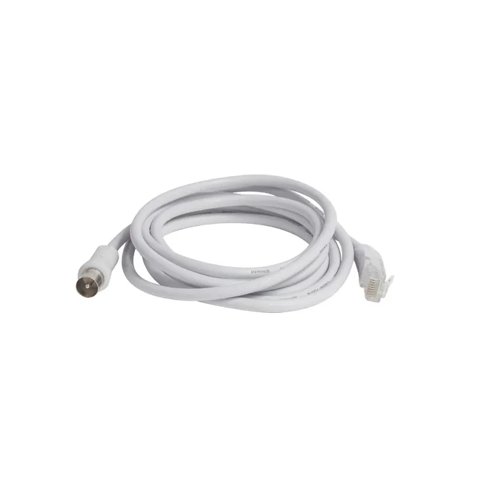 Cordon Balun Tv Iec/Rj45 2.5M