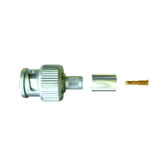 Bnc Mâle À Sertir Pour Câble Coaxial Type Kx6 / Rg59 - 75 Ohms