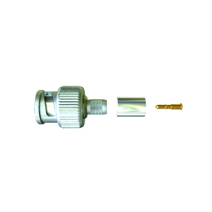 Bnc Mâle À Sertir Pour Câble Coaxial Type Kx6 / Rg59 - 75 Ohms