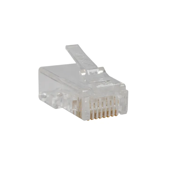 Plug Rj45 Cat5E Utp - Entrée Demi Ronde - Boîte De 100
