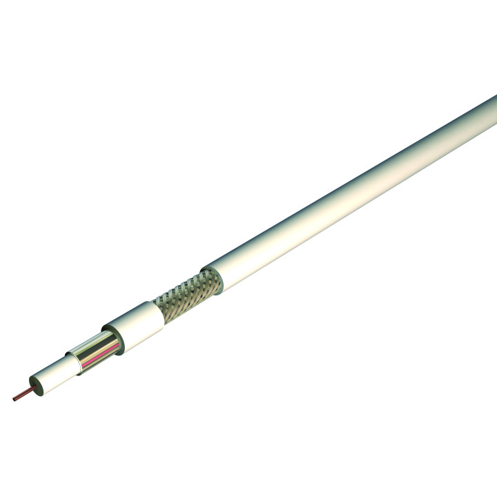 Coax 17Db 75Ohms Pvc Blanc Int