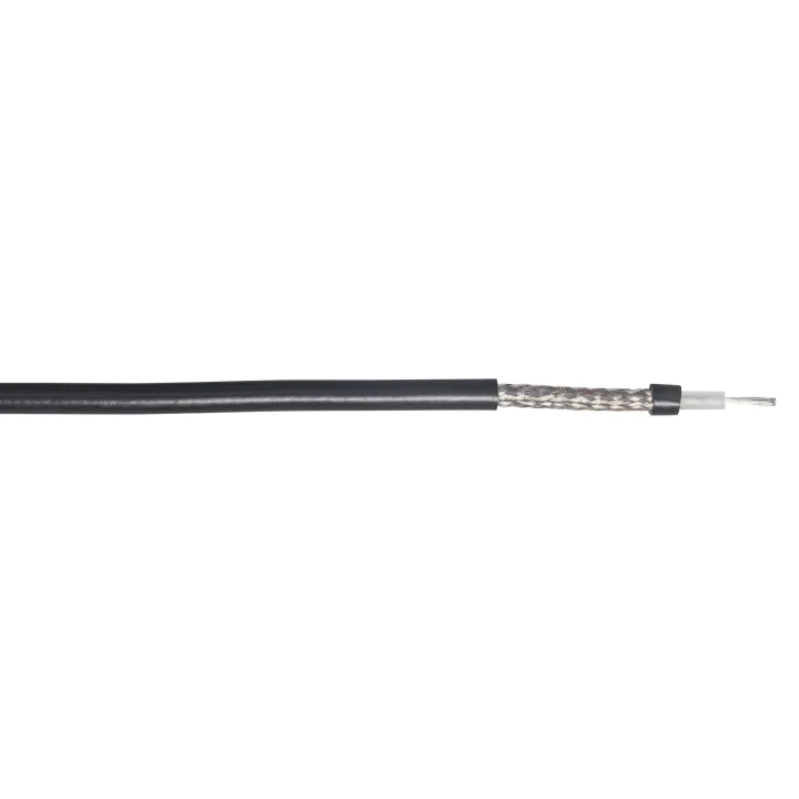 Câble Coax Rg58 Mil-C-17 Noir Bobine Carton 100M