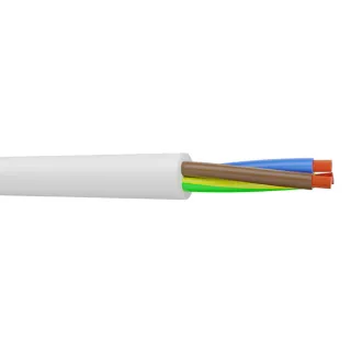 Câble H05Vv-F 4G1 Blanc