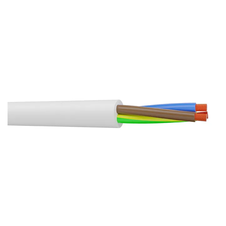 Câble H05Vv-F 4G1 Blanc