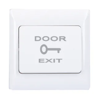 Bouton Poussoir En Saillie - Nonf - Plastique - Logo Badge Door Exit