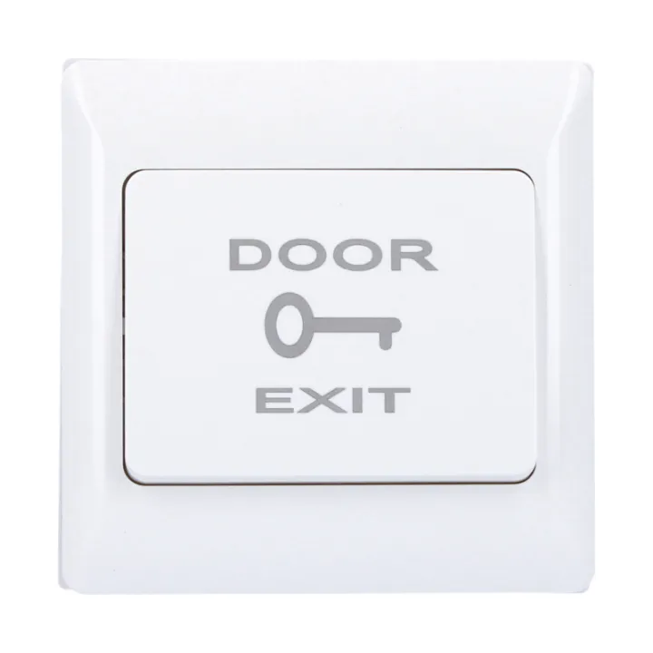 Bouton Poussoir En Saillie - Nonf - Plastique - Logo Badge Door Exit