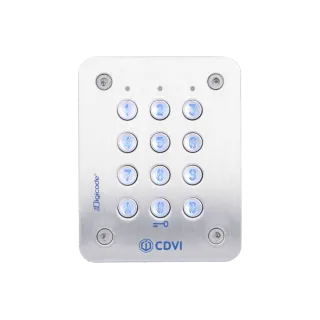 Clavier codé Digicode® inox encastré -lumineux 3 relais l