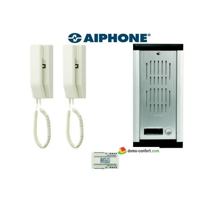 Portier Audio Encastré, 2 Combinés Extensibles À Trois (Vp001 + 2 X Vck + 1 Alim