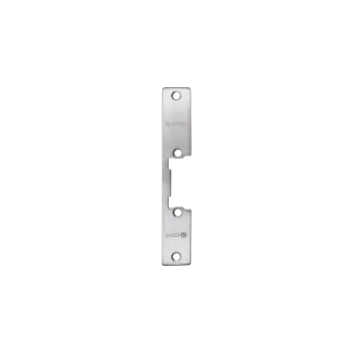Têtière inox réversible pour gâche électrique • Simple empennage, longueur 110mm