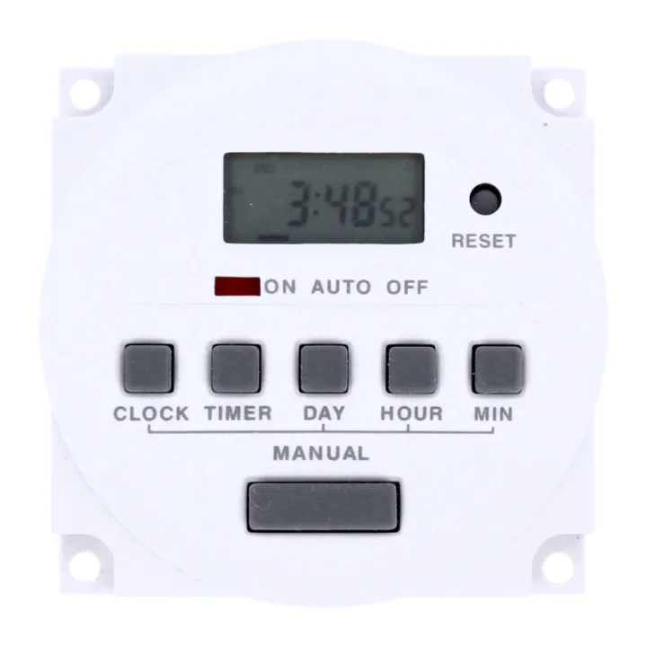 Horloge digitale 6 pas de programme 12V 