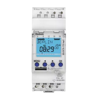 Selekta 170 Top3 - Interrupteur Astronomique Modulaire 1No+1Nf Duofix 16 A