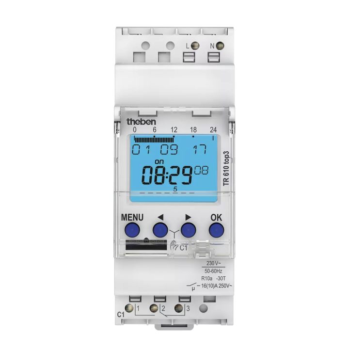 Inter horaire digital 24h 7j. 230v compat OBELISK top3 Bluetooth