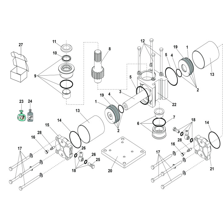 Verin Standard 180° Operateur 750
