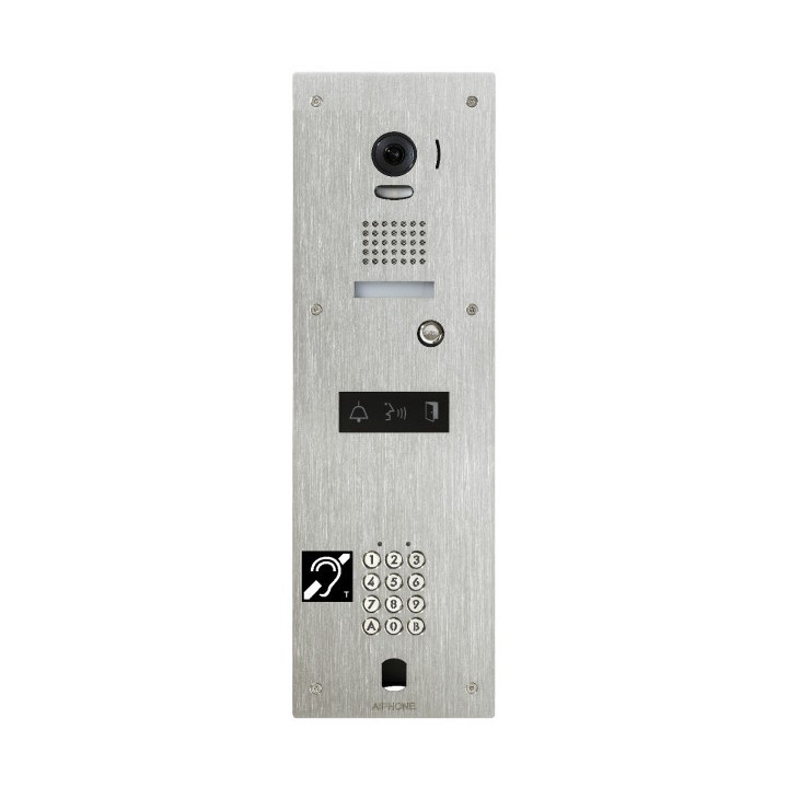 Platine Vidéo Inox Encastrée 1Bp Avec Clavier A Codes,Percage Vi