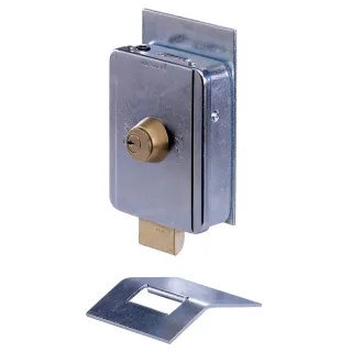 Serrure Électrique 12Vac Dotée D'Une Contre-Cache De Sol. Livré Sans Cylindre.