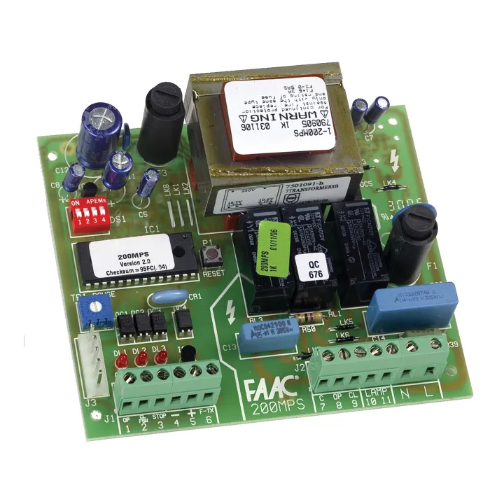 Platine 624BLD de gestion pour barrières levantes hydraulique 230V (B620-B640). 