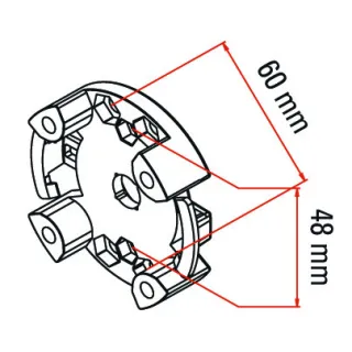 Support Moteur Tm2 45 Standard En Plastique