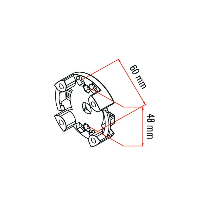 Support Moteur Tm2 45 Standard En Plastique