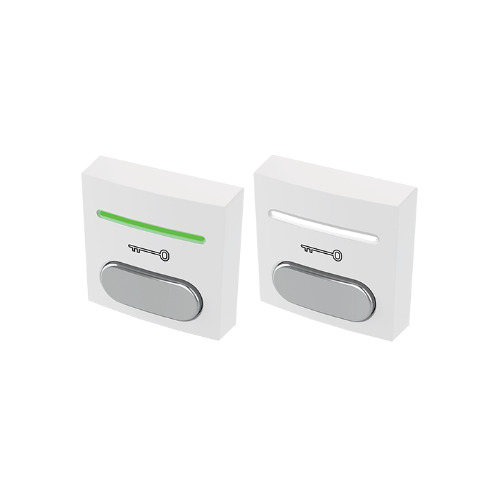 BOUTON POUSSOIR ABS NO+NC+LEDs ROUGE ET VERTE (*)