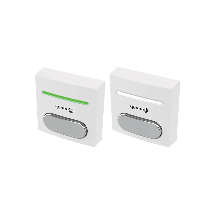 Bouton Poussoir Ab No+Nc+Led Rouge Et Verte