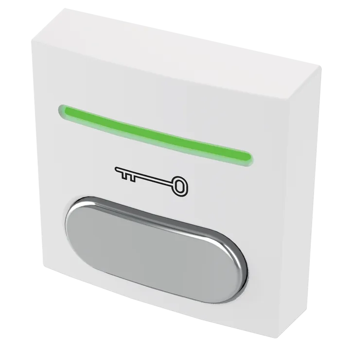 Bouton Poussoir Ab No+Nc+Led Rouge Et Verte