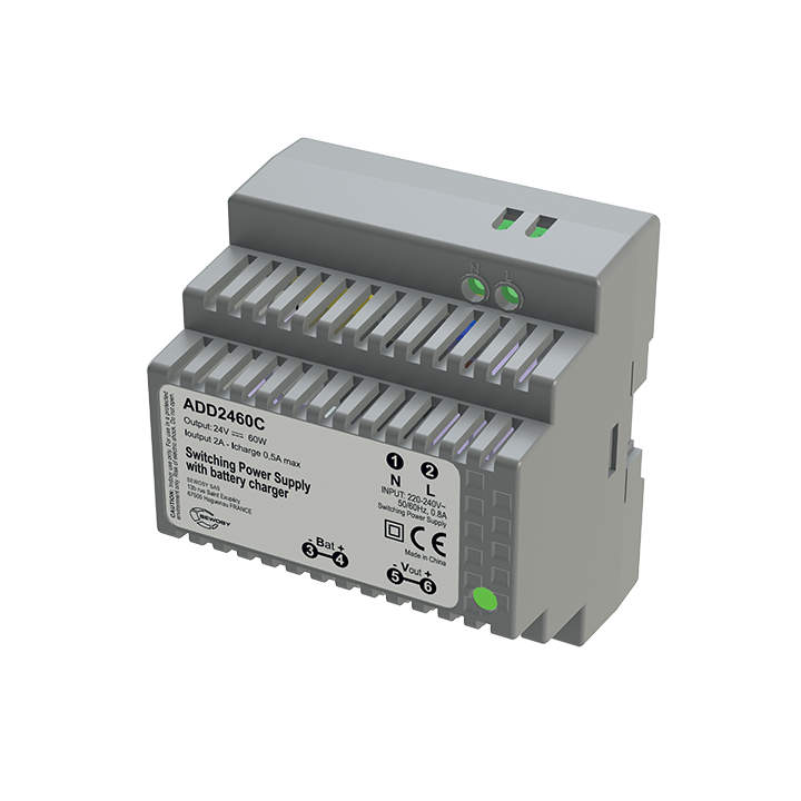 Alimentation sur rail DIN  chargeur 230V AC / 24V DC / 60W - 2A Alimentation sur rail DIN  chargeur 230V AC / 24V DC / 60W - 2A