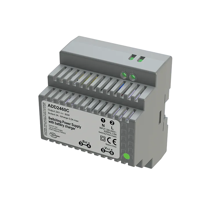 Alimentation sur rail DIN  chargeur 230V AC / 24V DC / 60W - 2A