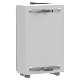 COFFRET VIDE IP66 GRAND MODELE AVEC RAIL+GRILLE PERFOREE