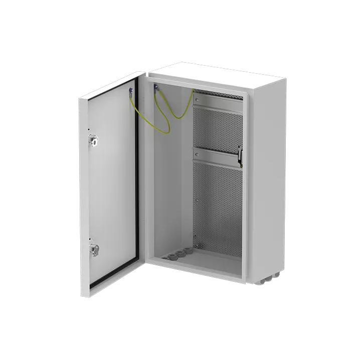Coffret Vide Ip66 Grand Modèle Avec Rail Din + Grille Perforée