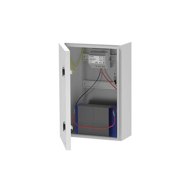 COFFRET VIDE IP66 GRAND MODELE AVEC RAIL+GRILLE PERFOREE
