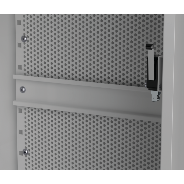 COFFRET VIDE IP66 GRAND MODELE AVEC RAIL+GRILLE PERFOREE