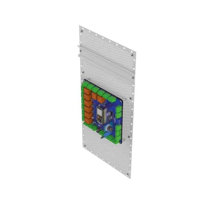 Coffret Vide Ip66 Petit Modèle Avec Rail Din + Grille Perforée
