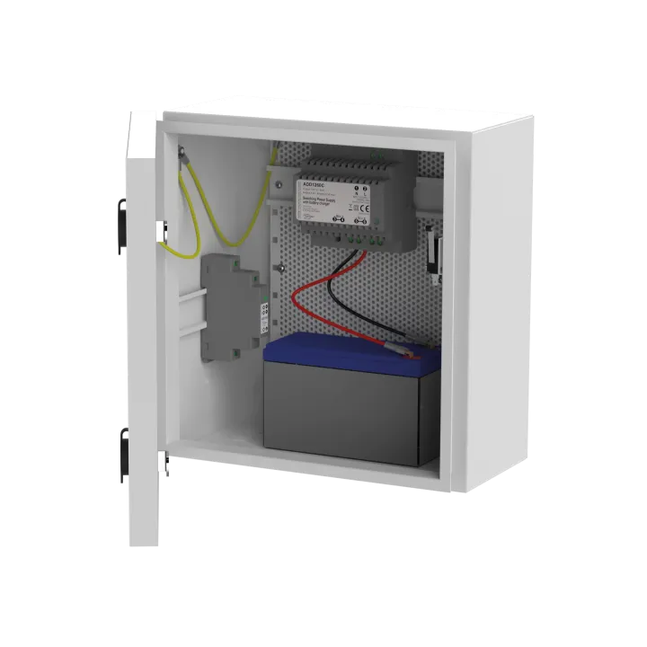 Coffret Vide Ip66 Petit Modèle Avec Rail Din + Grille Perforée