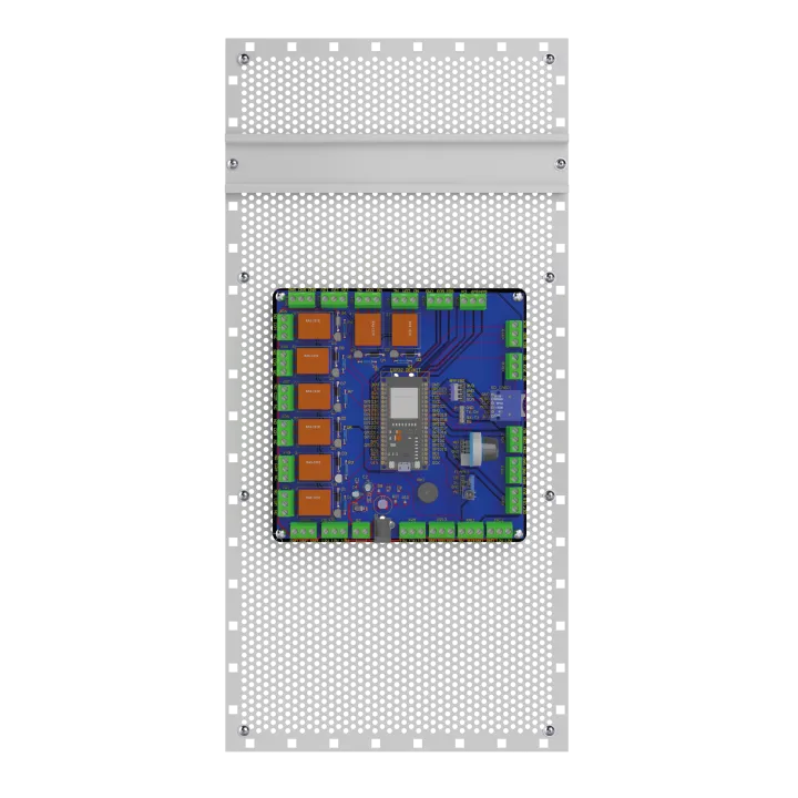 Coffret Vide Ip66 Petit Modèle Avec Rail Din + Grille Perforée