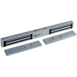 Ventouse Électromagnétique Applique Double 2 X 300 Dan 12-24V Dc + Ctc