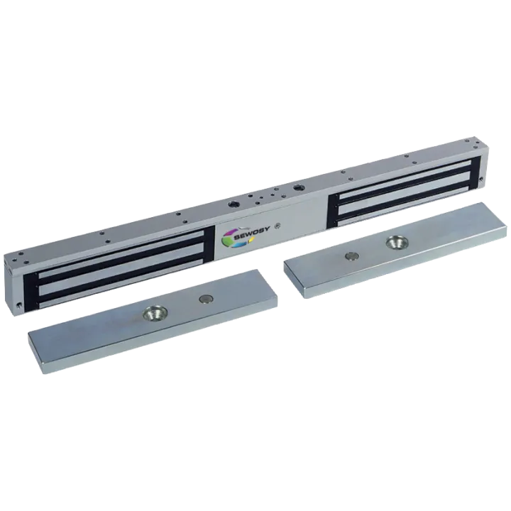 Ventouse Électromagnétique Applique Double 2 X 300 Dan 12-24V Dc + Ctc