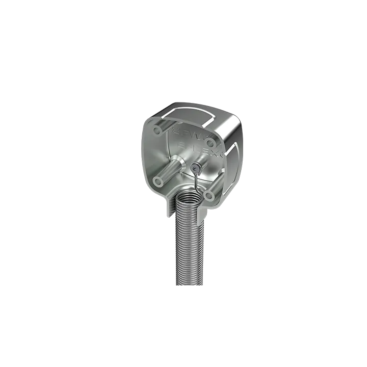 Passage de câble en applique diamètre 13 mm + ressort INOX 40 cm 