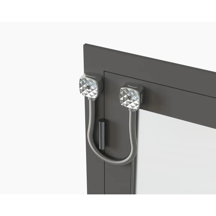 Passage de câble en applique diamètre 13 mm + ressort INOX 40 cm 