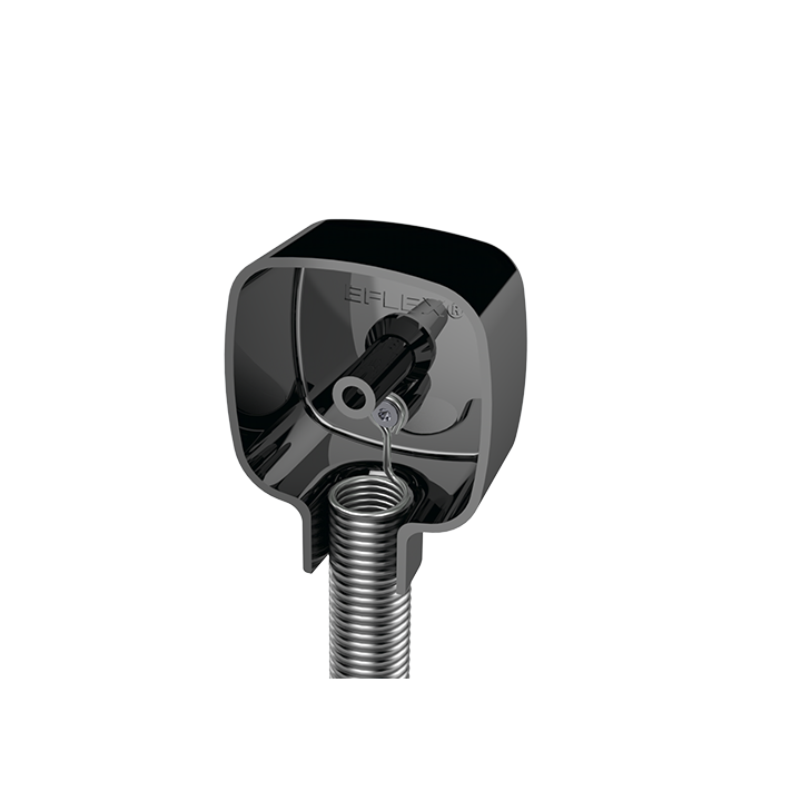 PASSAGE DE CABLE EN APPLIQUE DIAM 10MM+RESSORT INOX 40CM*