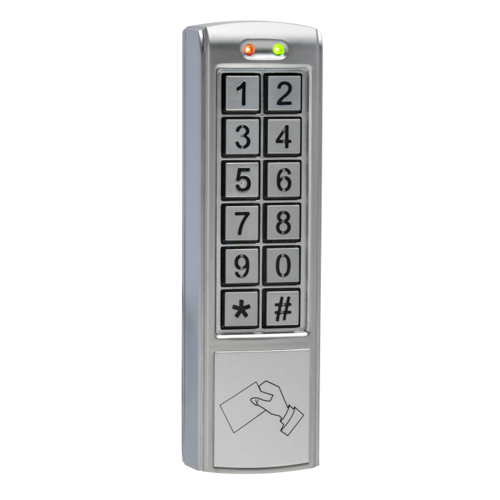 Lecteur de proximité étroit avec clavier de programmation