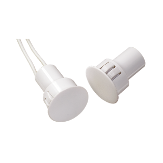 Contact magnétique cylindrique 2 fils 2 m menuiserie métal