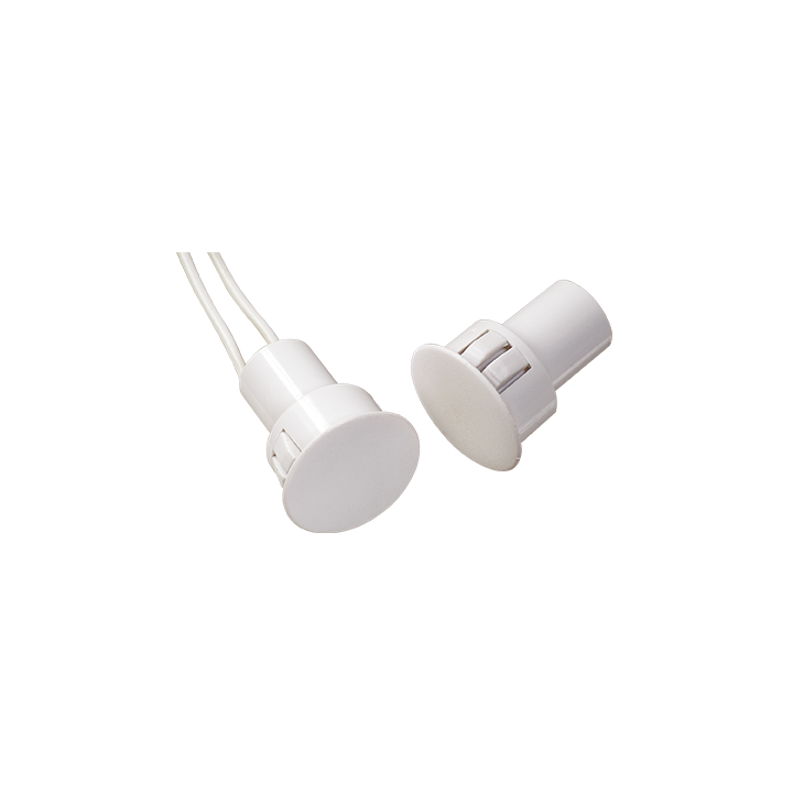 Contact magnétique cylindrique 2 fils 2 m menuiserie métal
