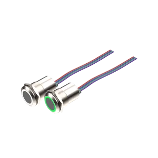 Bouton Poussoir Lumineux Infra Rouge Bicolore 12/24V Dc