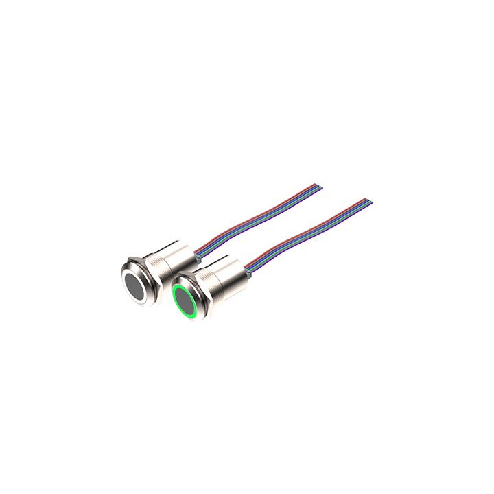 Bouton poussoir lumineux infra rouge bicolore 12/24V DC