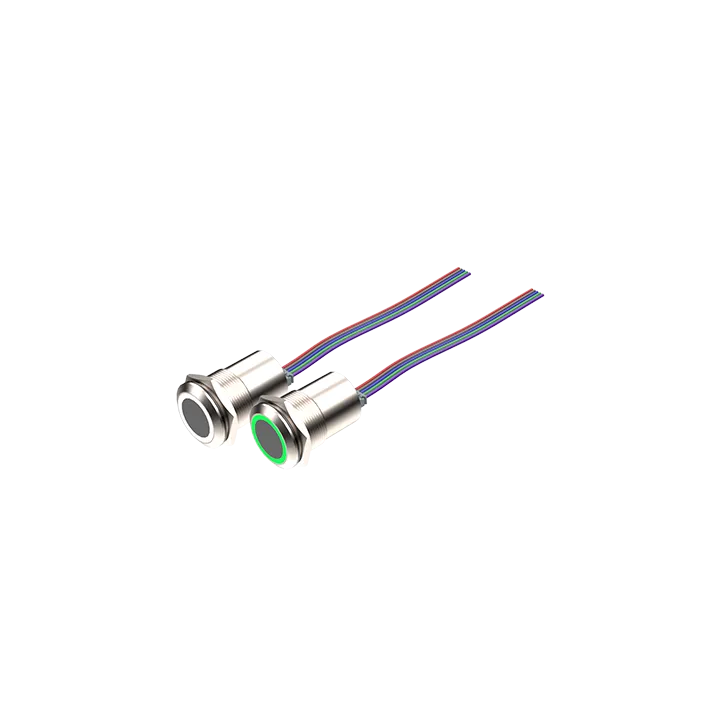 Bouton Poussoir Lumineux Infra Rouge Bicolore 12/24V Dc
